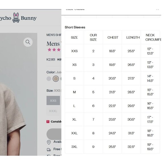 Psycho Bunny | Windcrest Linen Blend Short Sleeve Shirt In Jute - Picture 15 of 15